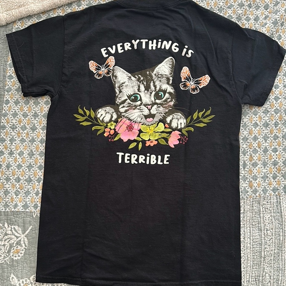 Black Cat Graphic T-Shirt
